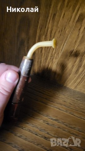 Красива антична лула с апликация кон 19век., снимка 2 - Антикварни и старинни предмети - 43800610