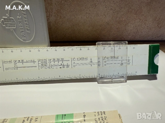 Линия FABER-CASTELL MENTOR 52/80 Rechenstab Fibel, снимка 2 - Други инструменти - 53202119