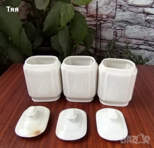 Бели буркани за подправки , снимка 3 - Други ценни предмети - 40781979