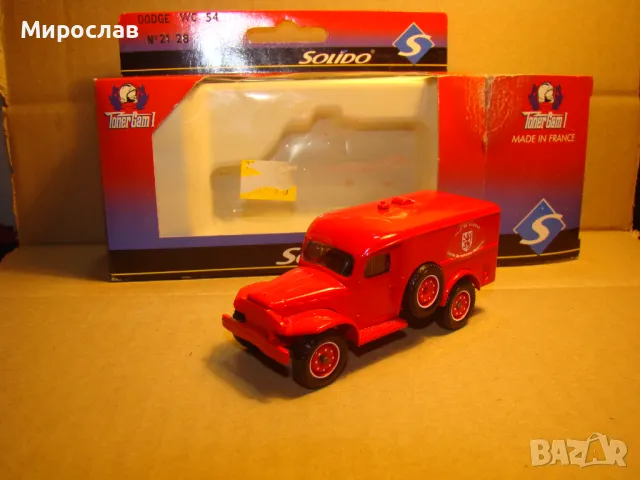1:50 SOLIDO DODGE ПОЖАРНА??? МОДЕЛ КОЛИЧКА ИГРАЧКА, снимка 6 - Колекции - 48981470