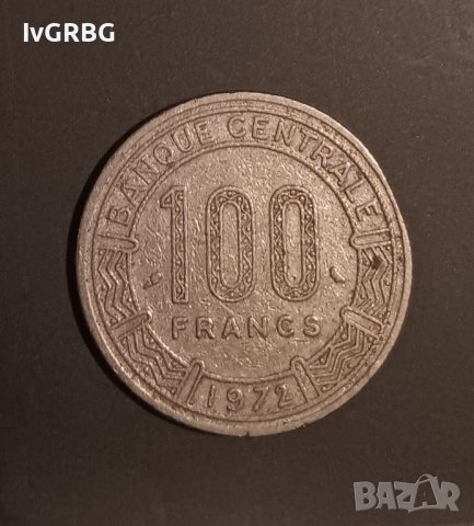 100 франка Чад 1972 100 cfa francs Tchad