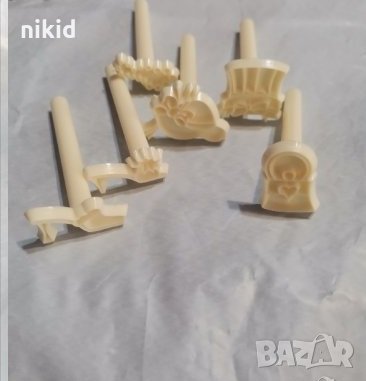 6 бр малки печати печат мода обувка шапка за бисквитки фондан украса
