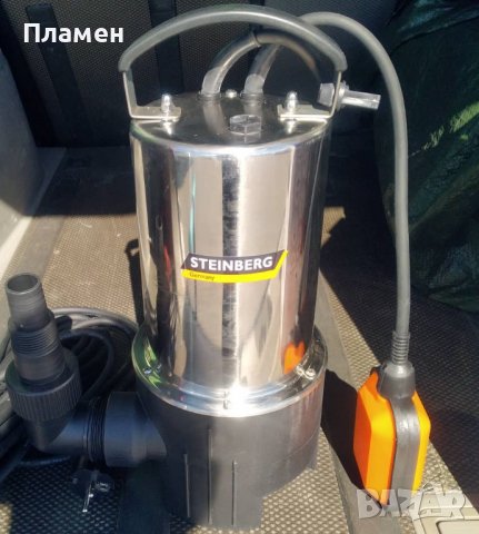 Потопяема помпа за мръсна вода Steinberg SWP 1100 Inox S, 1100W, 20.000 л/ч, Дълбочина на потапяне м
