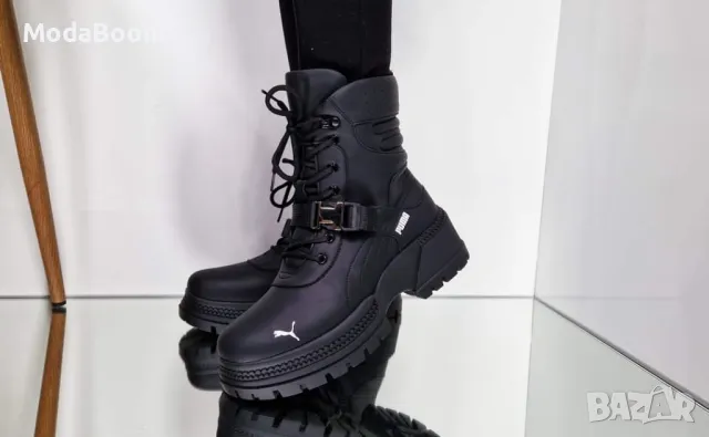 Puma зимни дамски черни боти , снимка 6 - Дамски боти - 48139311