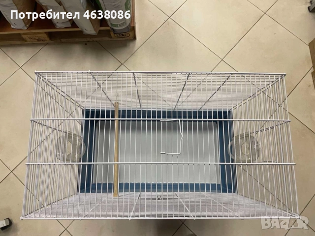 Използана клетка за малки папагали или канарчета, снимка 6 - Папагали - 52653381
