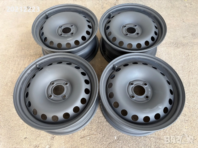 4 броя железни джанти за Renault Megane II 15, снимка 2 - Гуми и джанти - 52549049