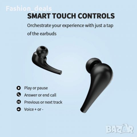 Нови безжични Стерео Bluetooth 5.0 слушалки earbuds с микрофон Android iOS , снимка 4 - Bluetooth слушалки - 33679957