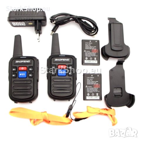Мини радиостанция UHF Baofeng C50 – 2бр комплект, снимка 3 - Друга електроника - 40808913