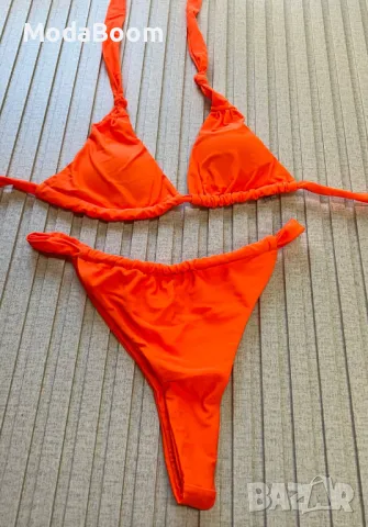 Оранжев дамски бански 