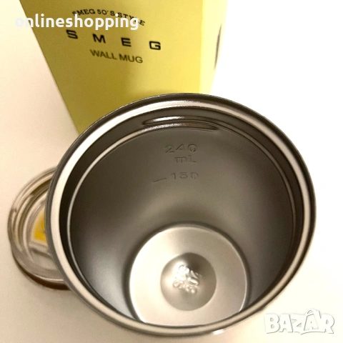 **НОВИ** Термо чаши SMEG Wall Mug – 240 мл, 2 налични цвята, снимка 9 - Чаши - 53115359