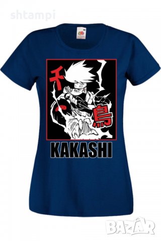 Дамска тениска Аниме Манга Naruto Hatake Kakashi 04 Chidori,Анимация,игра,Празник,Повод., снимка 6 - Тениски - 38059541