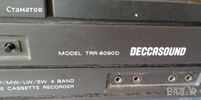 Deccasound TRR-8090D донор, снимка 5 - Радиокасетофони, транзистори - 26288318