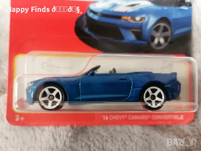 💕🧸 `16 Chevy Camaro Convertible Matchbox   31/100, снимка 1