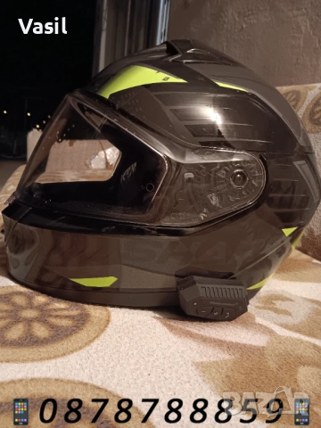 Каска SHARK Ridill 2 Berserk + интерком, мешка и кутия, снимка 3 - Аксесоари и консумативи - 53048403