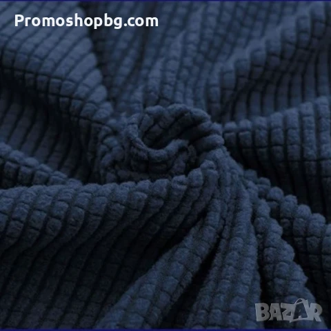 Калъф за стол, еластичен, универсален размер, тъмно син, снимка 3 - Други - 50565637