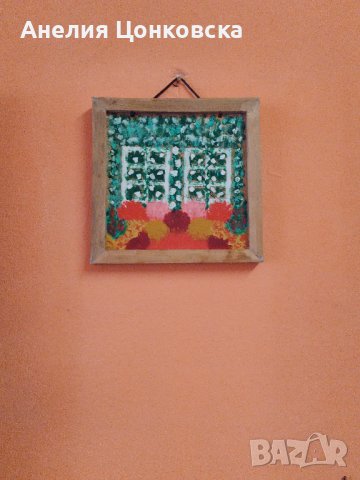 "Цветно",акрил върху дърво, снимка 1 - Картини - 37143843