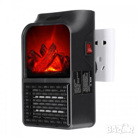 Мини печка духалка 1000 вата Flame Heater имитираща жив огън, снимка 3 - Други - 33290968