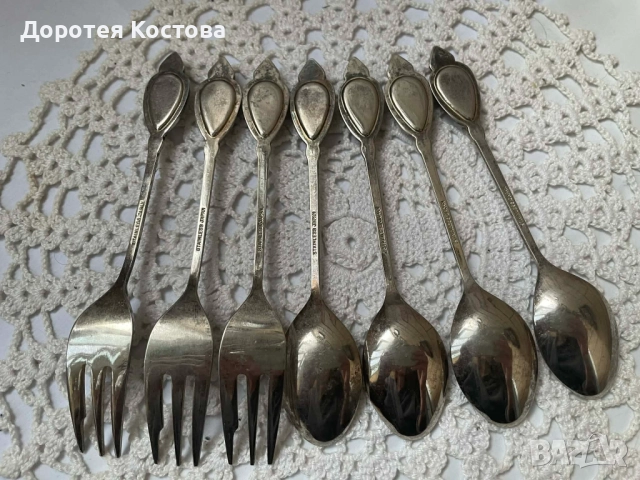 Красиви десертни прибори от Япония с порцелан, снимка 8 - Прибори за хранене, готвене и сервиране - 52666487