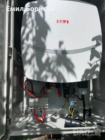 Мрежов 8KW монофазен инвертор R5-8K-S2-15 на 5месеца работа в гаранция и смартметар