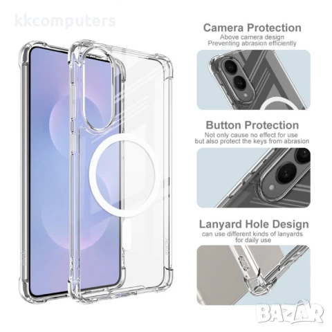 Samsung Galaxy S25 Edge IMAK Силиконов Калъф Candy Series TPU +PC/Clear MagSafe и Протектор, снимка 6 - Калъфи, кейсове - 50614658