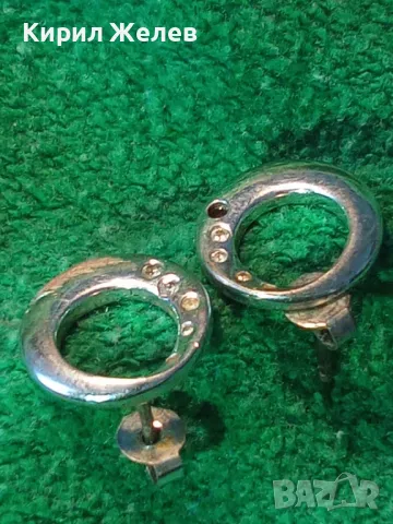 КРАСИВИ ФЕШЪН АРТ СРЕБЪРНИ ОБЕЦИ РОДИРАНО СРЕБРО 925 с ИНКРУСТИРАНИ МИНИАТЮРНИ ЦИРКОНИ 48570, снимка 12 - Обеци - 48938400