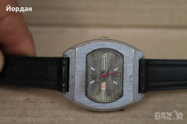 СССР мъжки часовник ''Полет /23 камъка/ автоматик, снимка 6 - Мъжки - 49651808