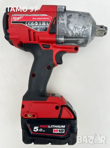 Milwaukee M18 ONEFHIWF34 - Безчетков мощен гайковерт 2x18V 5.0Ah, снимка 3 - Други инструменти - 53102815