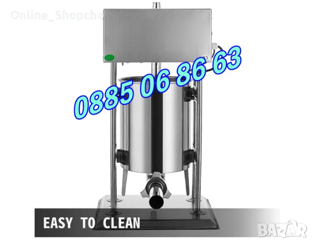 Електрическа пълначка за кайма 15 л с педал, Електрическа пълначка за месо 15 литра , снимка 2 - Друго търговско оборудване - 48074038