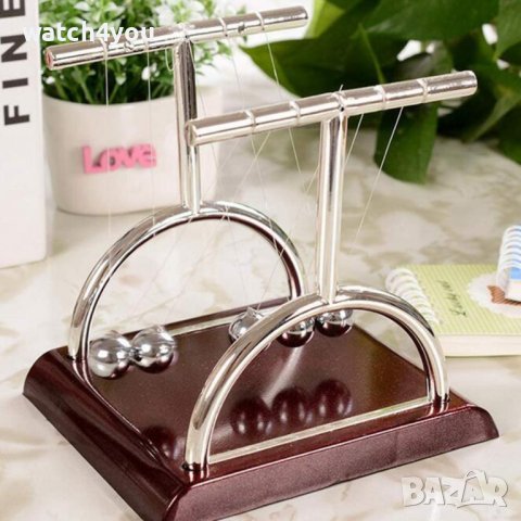 МАХАЛО ЛЮЛКАТА НА НЮТОН. БЛЪСКАЩИ ТОПЧЕТА. ПЕРПЕТУУМ МОБИЛЕ.СТИЛЕН АКСЕСОАР ЗА БЮРО PERPETUUM MOBILE, снимка 5 - Декорация за дома - 43580037