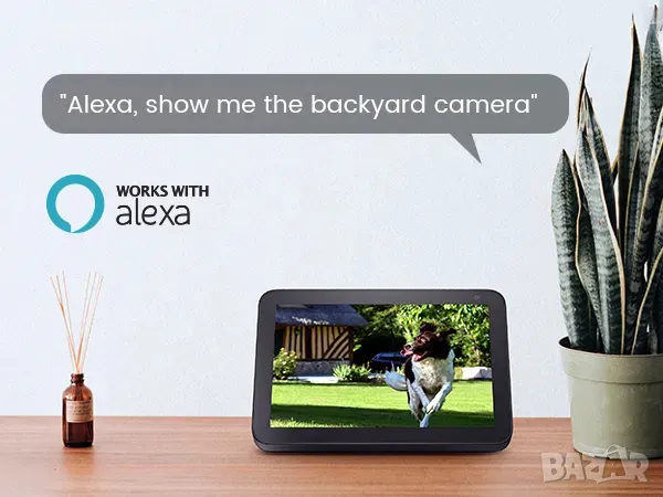 Noorio B310 WIFI 2K безжична външна охранителна камера,прожектор/сирена/PIR сензор/нощно виж-не/обла, снимка 4 - HD камери - 49308578