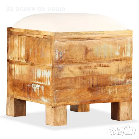 Пейка за съхранение, регенерирано дърво масив, 40x40x45 см Код P561