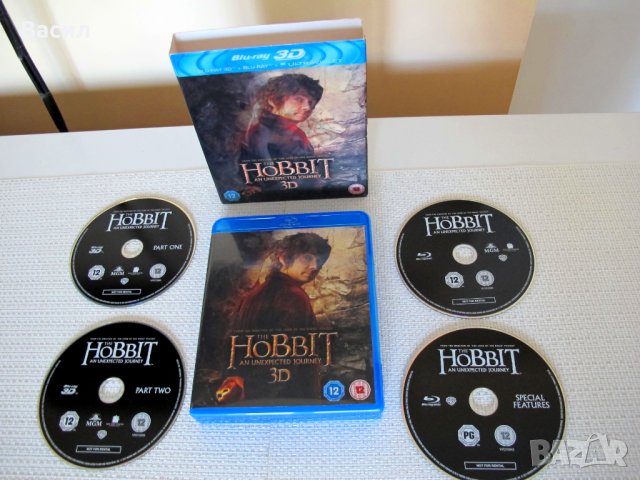 Hobbit Trilogy 3D + 2D Blu Ray 12 диска за колекционери, снимка 2 - Blu-Ray филми - 43801317