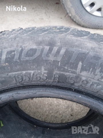 Продавам две зимни гуми 15 цола , снимка 3 - Гуми и джанти - 52665173