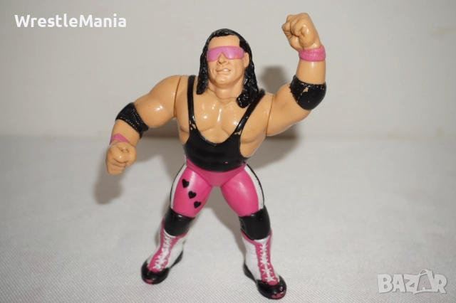 Рядка Оригинална Колекционерска Фигура На Bret Hart от 1991г Titan Sports INC FOR HASBRO INC