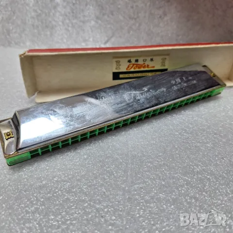 Хармоника "Tower" Китай: Шанхай, 70-те години, снимка 3 - Антикварни и старинни предмети - 48800612