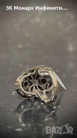 Сребърен пръстен/Липсва един камък,и е скъсан, снимка 6 - Пръстени - 50660669