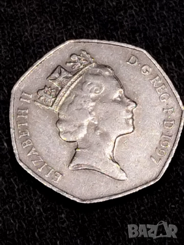 50 пенса 1997 с куриоз , снимка 3 - Нумизматика и бонистика - 52606769