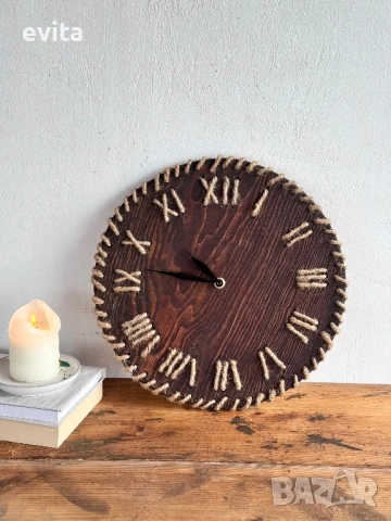 🌿 Часовници ръчна изработка Дизайнерски стенни часовници