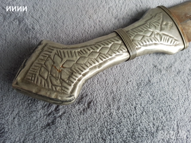 Сребърен ханджар кама меч, снимка 4 - Антикварни и старинни предмети - 53479438