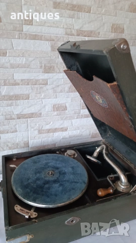 Стар български грамофон с манивела - Radio Electric - 1930"г.  , снимка 3 - Антикварни и старинни предмети - 53007903