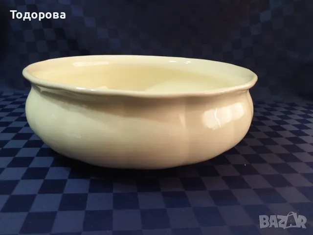 Голям масивен старинен порцеланов леген 