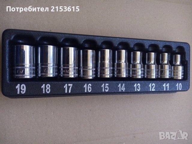 snap on 10 броя качествени 1/2 къси 12 стени камъни вложки 310SWMYA, снимка 4 - Гедорета - 43562177