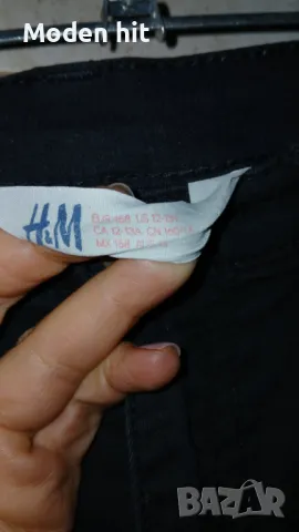 H&M черен еластичен панталон за момче размер до 158 см. /12-13 г./, снимка 2 - Детски панталони и дънки - 49849077