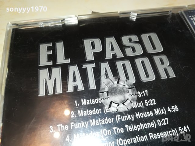 EL PASO MATADOR CD MADE IN HOLLAND 0704231413, снимка 9 - CD дискове - 40290312