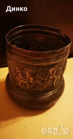 Старинен меден съд в античен стил., снимка 6 - Други ценни предмети - 49645790