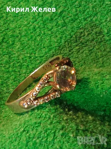 ПРЕКРАСЕН ФИН СКЪПОЦЕНЕН ПРЪСТЕН СРЕБРО 925 с БЛЕСТЯЩ ФИАНИТ в ЦЕНТЪРА и НАТУРАЛНИ ЦИРКОНИ 47586, снимка 14 - Пръстени - 50192574