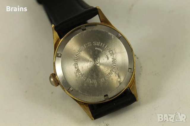 1940's ANKER Стар Немски Военен Позлатен Часовник, снимка 8 - Антикварни и старинни предмети - 51657325