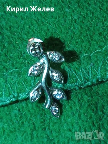 СКЪПОЦЕННА ФЛОРАЛНА СРЕБЪРНА АРТ ОБЕЦА СРЕБРО 925 с БЯЛА ПОЗЛАТА и ЦИРКОНИ 41227, снимка 16 - Обеци - 43222798