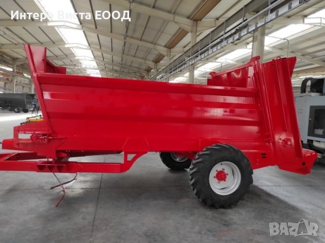 Тороразхвърлящо ремарке 8 т - 6,5 м3 едноосно, снимка 2 - Селскостопанска техника - 43099228