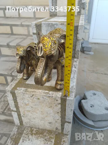 Комплект 2бр.слонове с вдигнат нагоре хобот., снимка 9 - Антикварни и старинни предмети - 49626046
